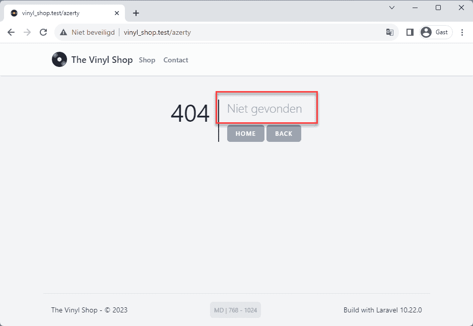 404 page in English