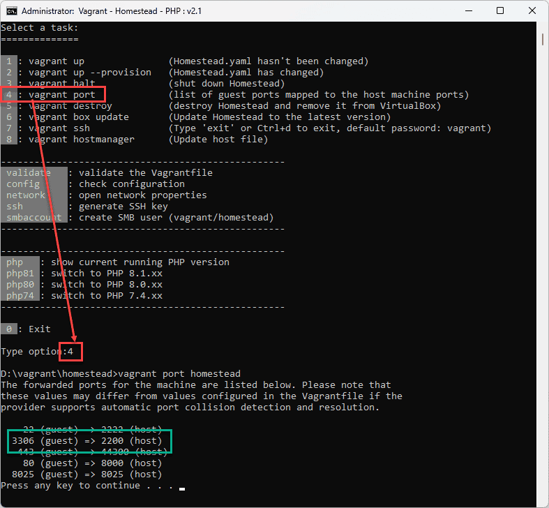 MySql port