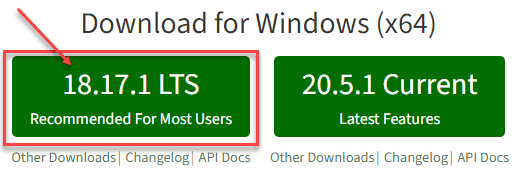 Node version