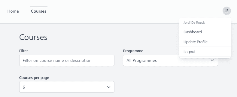 Navigation authenticated user